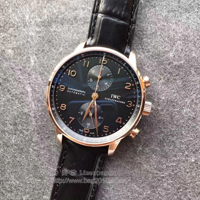 IWC手錶 複刻版萬國葡計 自動機械計時萬國男表 萬國高端男士腕表  hds1666